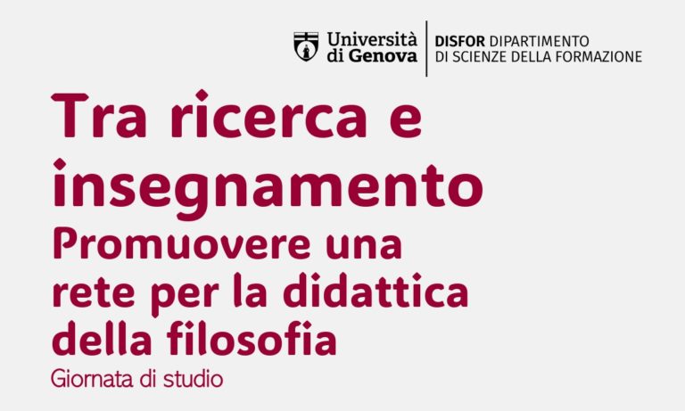 Tra ricerca e insegnamento. Promuovere una rete per la didattica della filosofia